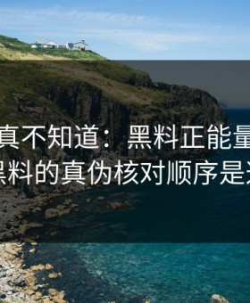 不写你真不知道：黑料正能量往期明星黑料的真伪核对顺序是这样